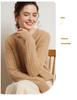 Women's Seven-Stitch Cable Knit Cashmere Cardigan - Long Sleeve, Loose Fit, Slimming, Warm, Round Neck, Single-Breasted