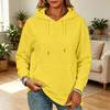 Sweat à capuche de couleur décontracté ample pour femme