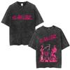 Washed Vintage Rock Band Gorillaz The Now Now Album Graphic Tshirts Men Women Clothing Hip Hop Punk Oversized Crewneck T Shirts