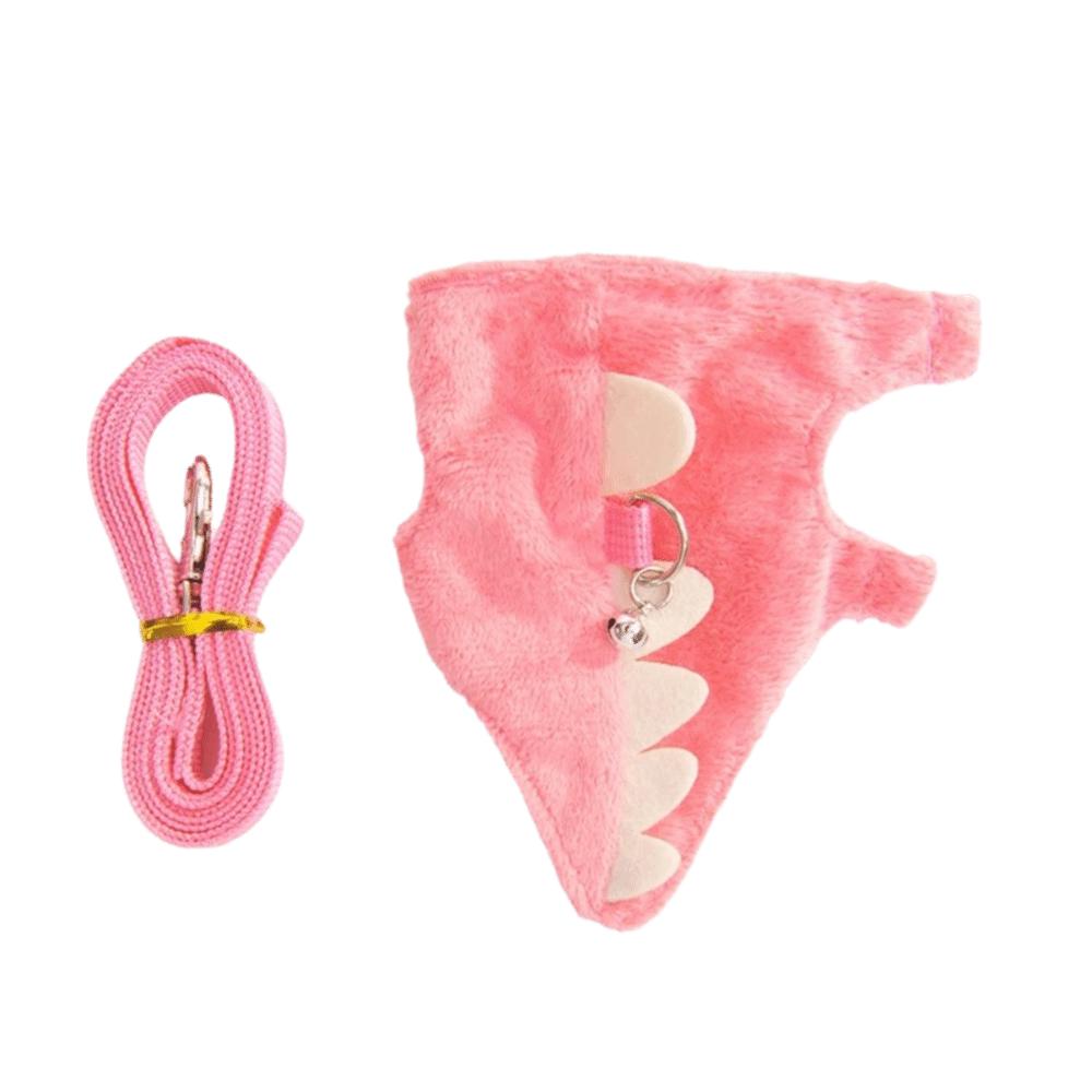 Süße Kurze Frettchen Leine Seil Weste Typ Dinosaurier Form Haustier Seil Glocke Verstellbar Gehen Mäuse Haustier Gehen