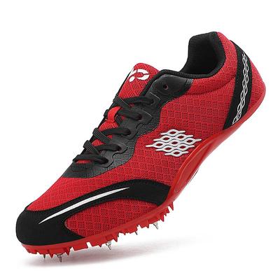 Men Track Field Shoes Spikes Sneakers for Running Nails Race Shoes Training Sprint Athletic Lightweight Student Competition