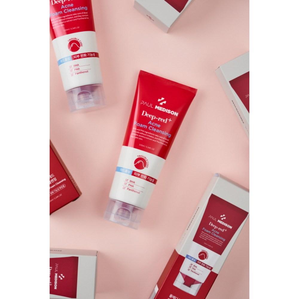 Paul Madison Deep Red Acne Mildly Acidic Foam Cleansing, 155 ml, 2 jednostki