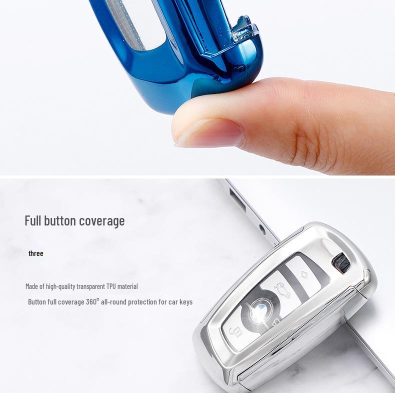 BMW 5 Series 7-Button Car Key Protective Shell