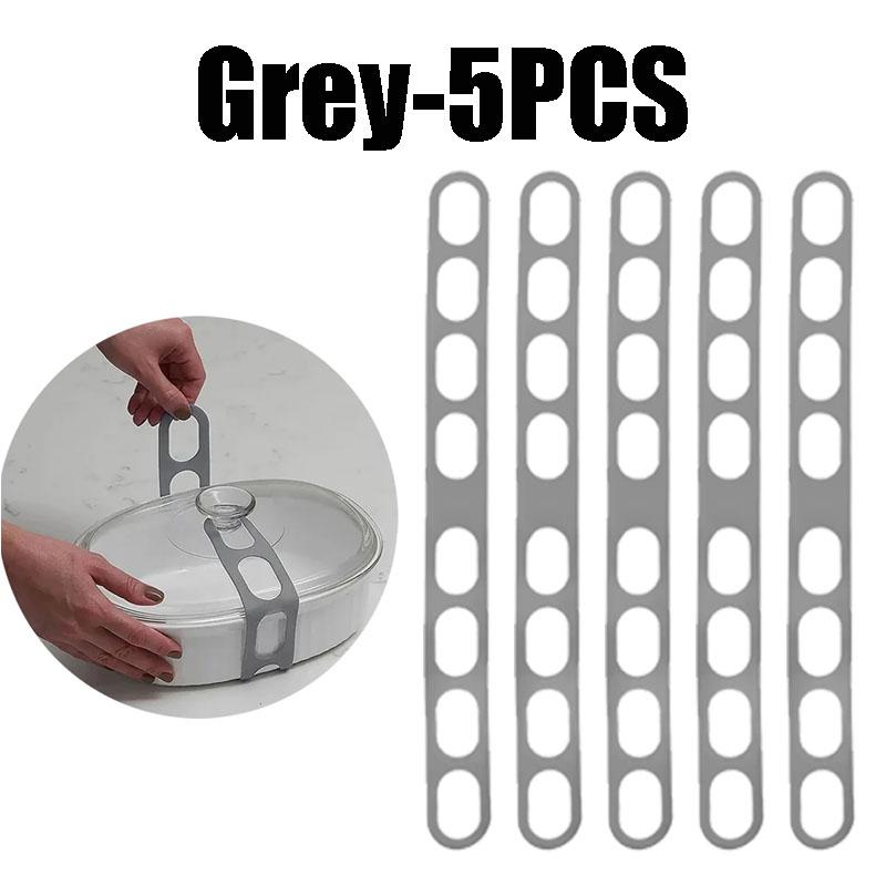 Silicone Lid Strap Reusable Universal Lid Fixing Belt Elastic Band  Outdoor Camping Camping Cookware Camping Equipment