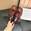 Spring New Coarse Heel Shoes Women's Fashion Square Head Shallow Mouth Cross Thin Belt Anti-slip Wear-resistant High Heels