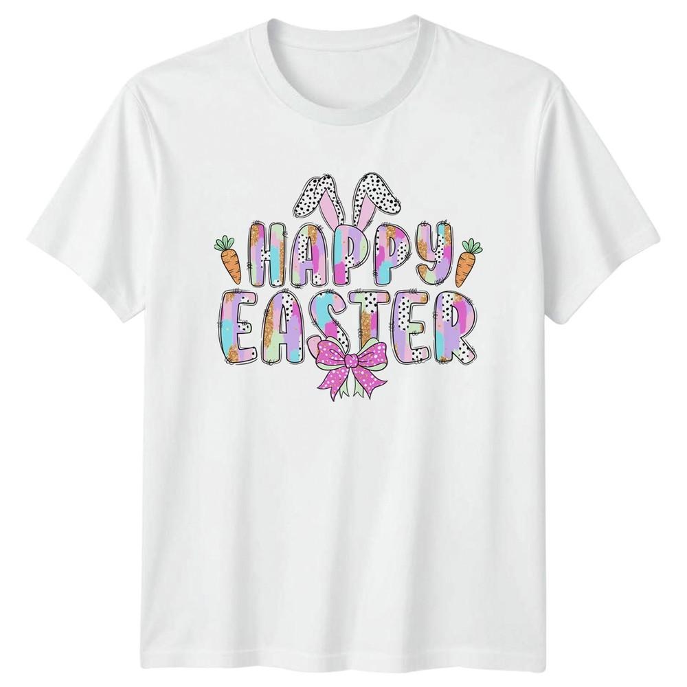 Happy Easter Unisexs TShirt Bunny Rabbit Holiday Easter Gift For Her S