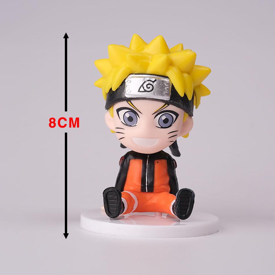 8pcs/Set Version Anime Naruto Figure Kakashi Sasuke Uchiha Itachi Gaara Haruno Sakura Action Figural Model Kids Toys Gif Q PVC Kid Friendly