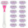 Lames de rasoir de sécurité pour femmes, compatibles avec le rasoir Venus, pour le visage, les jambes, les aisselles et le bikini.