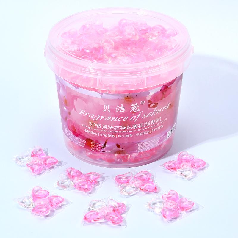 Capsule per Bucato Sakura 5 in 1 con Perline Profumate e Sfere Rimuovi Macchie