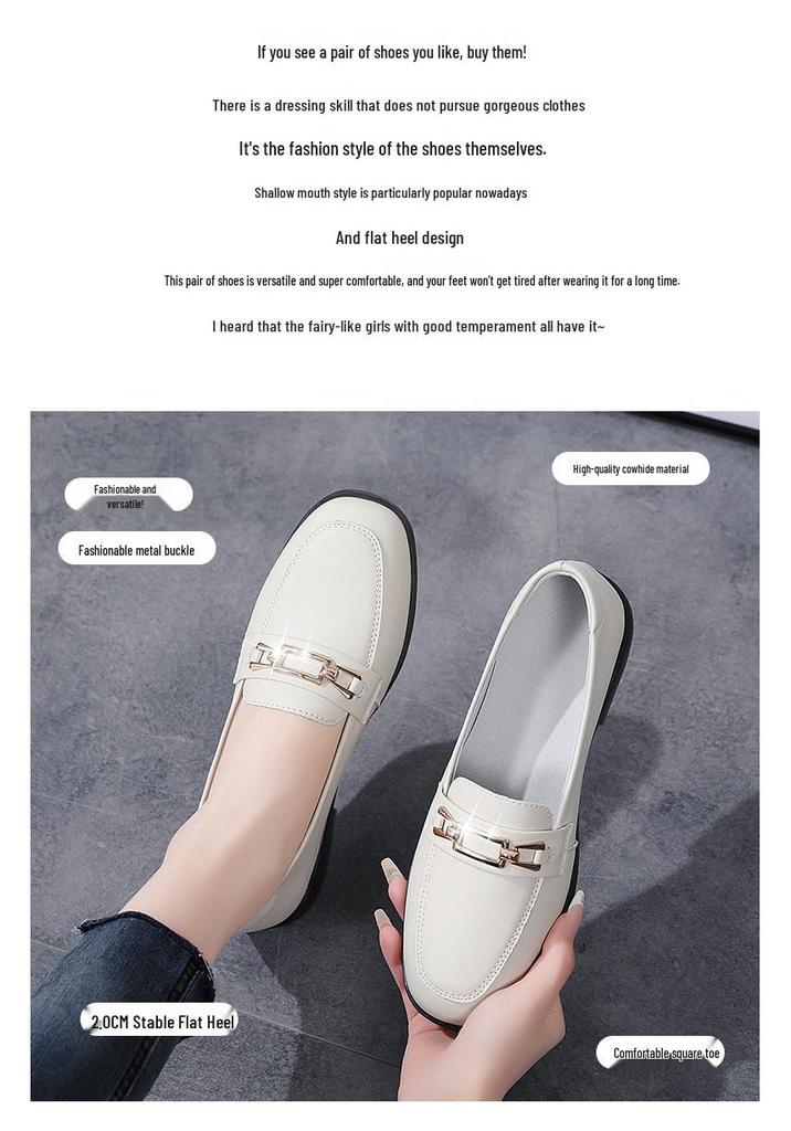 2026 Women's New Spring Low-Cut Genuine Leather Flats - Soft Sole, Main Recommended