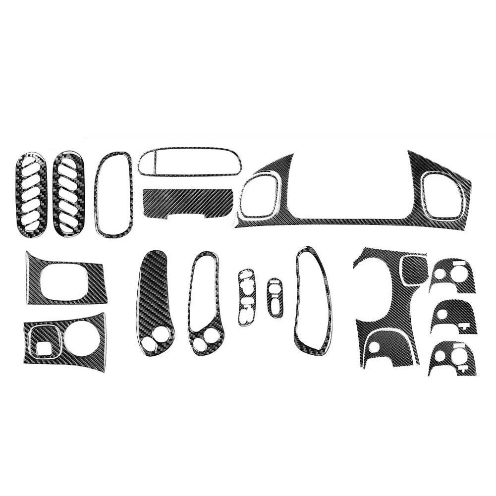 Carbon Fiber Black Carbon Fiber Trim Decorative Control Cover Trim Automotive Accessory Scratch Protection Textured Finish China Mainland