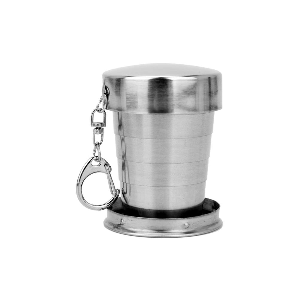 

75ml/150ml/250ml Portable Stainless Steel Foldable Cup Outdoor Travel Collapsible Telescopic Cup Hiking Camping Water Coffee Mug