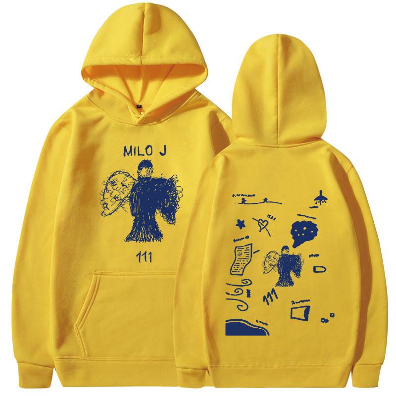 Rapper Milo J 111 Album Merch Hoodies Men's Women Clothing Harajuku Hip Hop Sweatshirts Vintage Long Sleeve Pullovers Streetwear