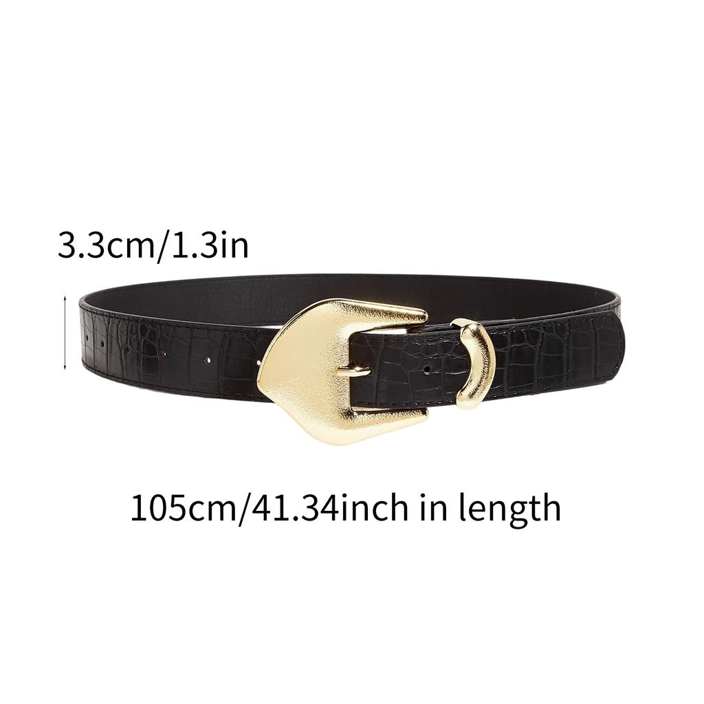 Metal Clasp PU Leather Waist Belt for Women Lady Waist Sash Stylish Clothing Accessory Birthday Gift Various Color