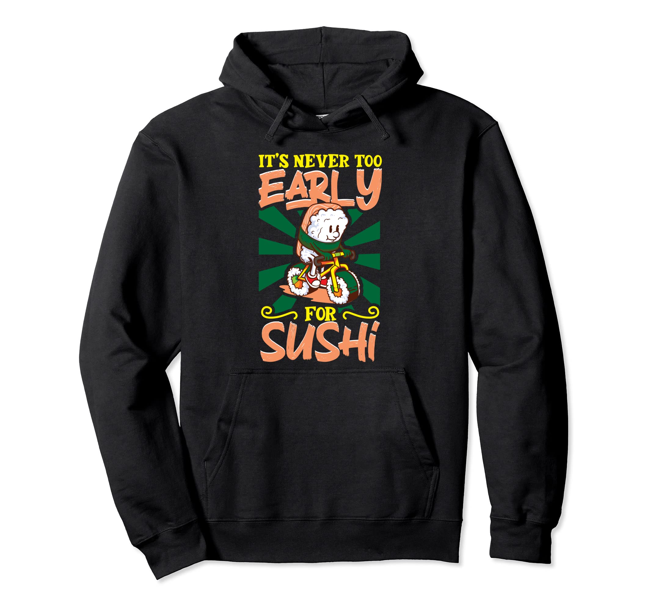 

Sushi Fan Japanese Food Foodie Cooking Japanese Culture Hoodie чорний