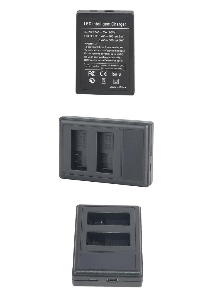 Dual LPE8 Battery Charger for Canon EOS 550D/600D/650D/700D DSLR Cameras