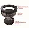 4pcs 6.5" Car Speaker Ring Bass Door Trim Sound Insulation Cotton Audio Speakers