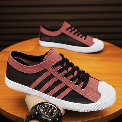 Herren Sneaker Freizeitschuhe Skateboarding Herren Flach Marke Mode Canvas Schuhe Atmungsaktiv Rutschfest Fahren Tennis Sportschuhe