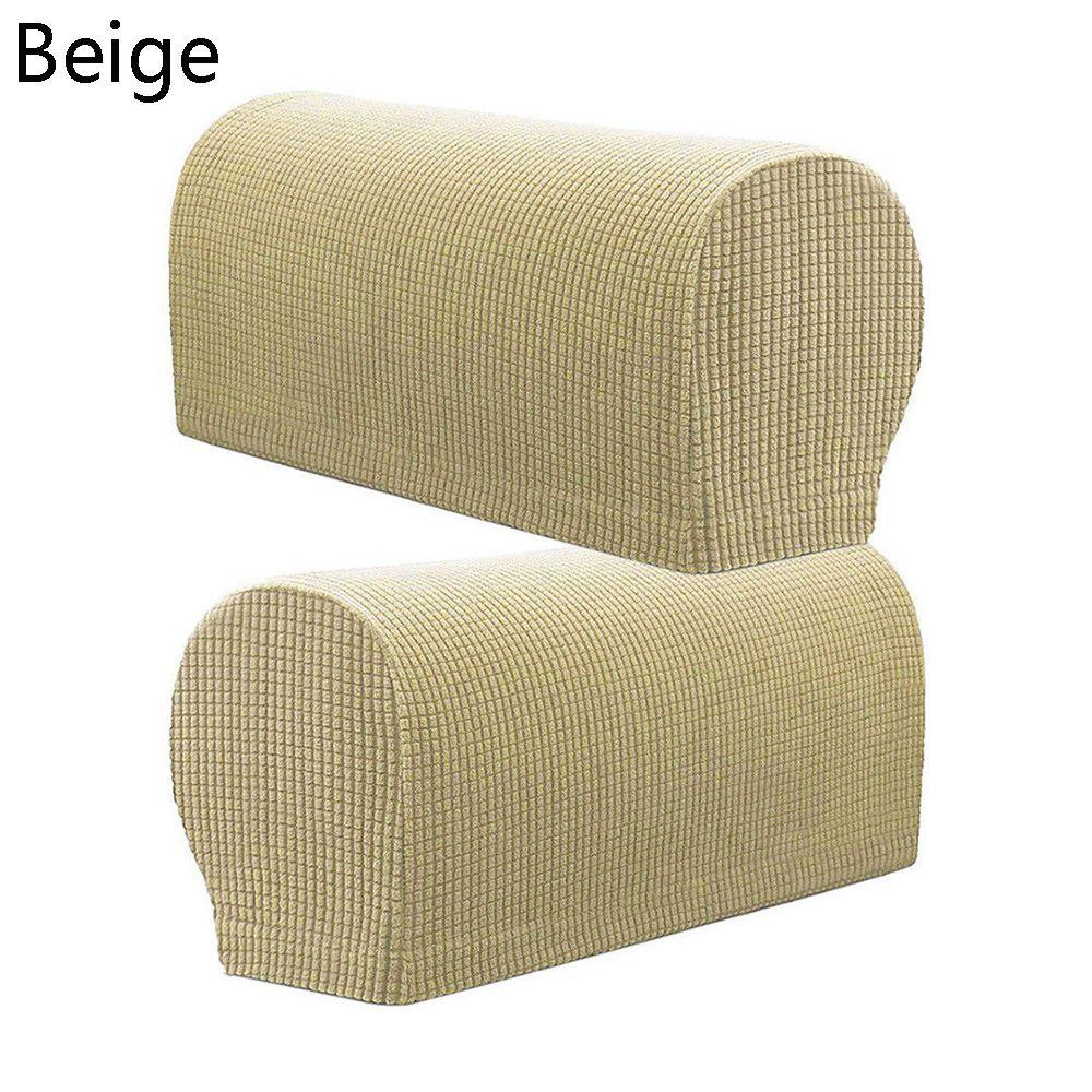 2PCS/SET New Stretchy Fleece Premium Armrest Covers Stretchy Chair Sofa Couch Arm Protector Stretch To Fit