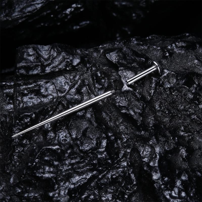 Grasper And Curved Piercing Guide Needle Set For Easy Accurate Body Piercing On Sensitive Skin