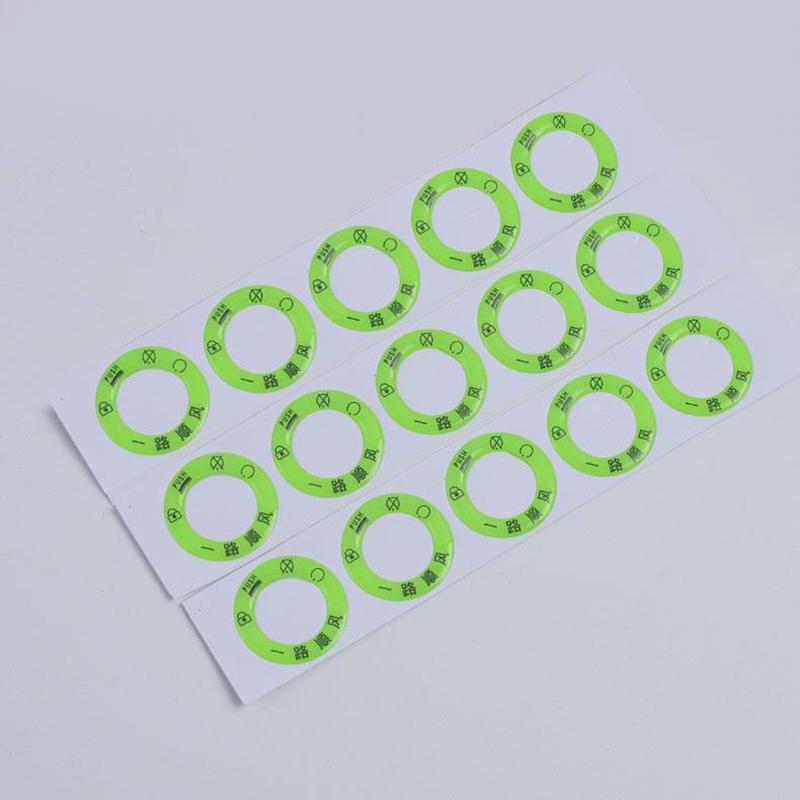 5 piezas de pegatinas luminosas para llavero de encendido de coche eléctrico y motocicleta, pegatinas decorativas para interruptor de luz, pegatinas fluorescentes