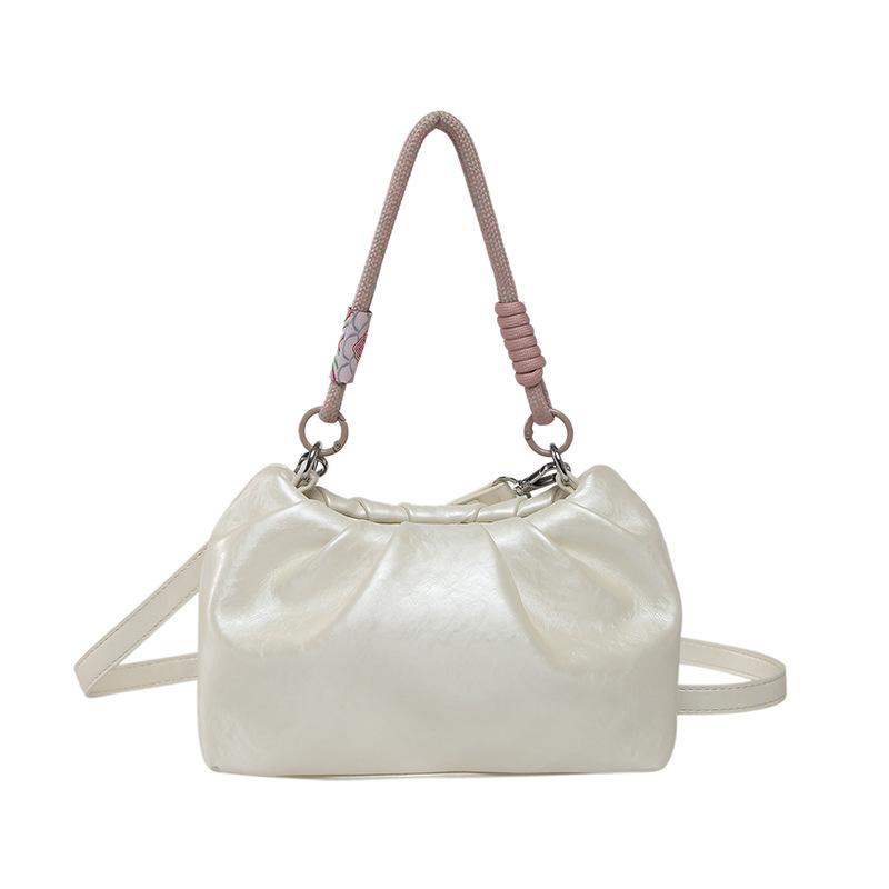 Fashion Casual Handbag Women's New Shoulder Bag Solid Color Versatile Messenger Bag