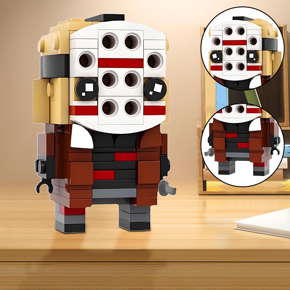 

MOC Horror Movie Figure BrickHeadz Ghosterbustered Saw Toys DIY Model Construction Toys For Children Adult Halloween Gift