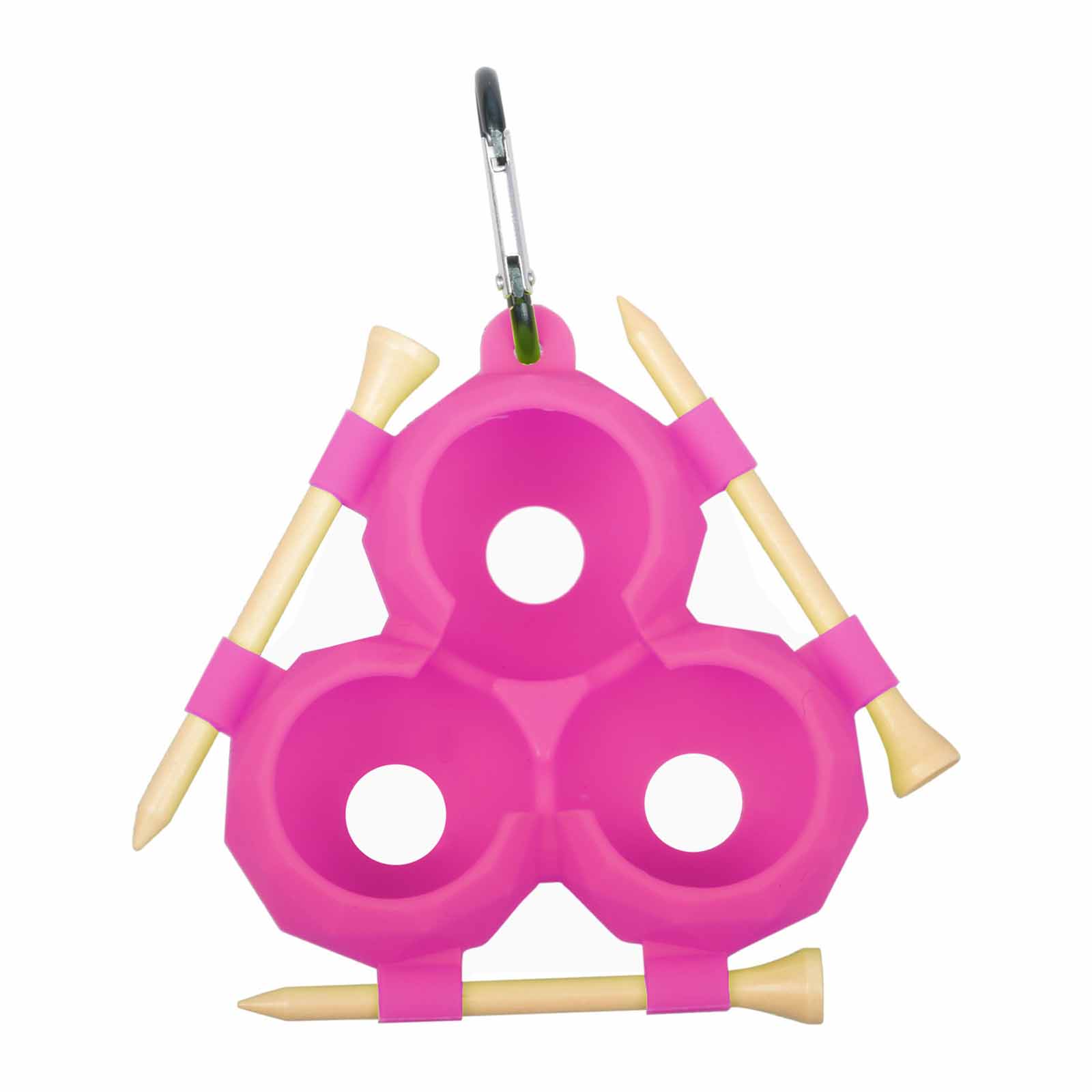 

Silicone Golf Ball Holder, 3-Ball Capacity Storage Case, Portable Golf Accessory with Clip, Silicone Protective Cover for Golf Balls One Size