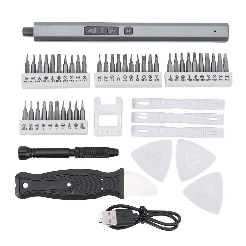 50 in 1 Cordless Screwdriver Kit Rechargeable Battery Operated Magnetic Lightweight CW CCW Electric Screw Driver with