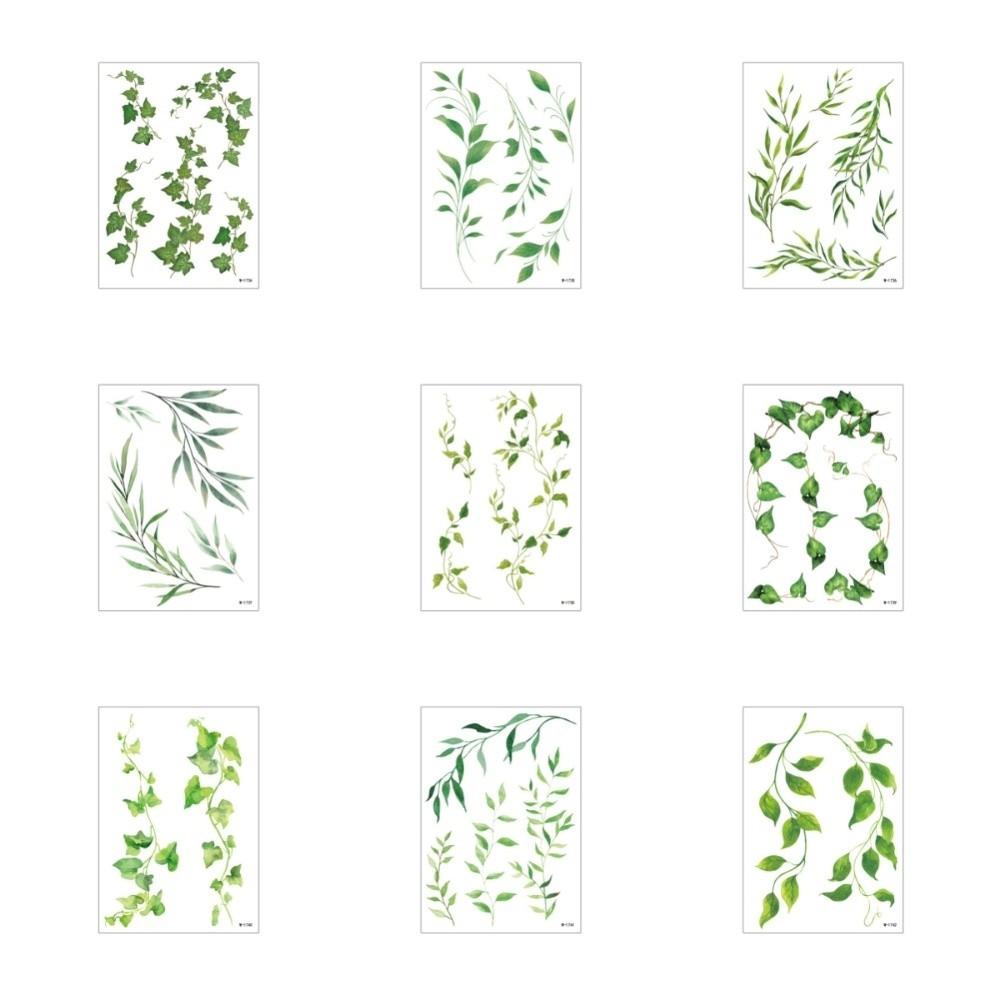 5 Vel Waterdichte Klimop Stickers Tattoo Stickers Elf Fee Make-up Stickers Nek Schouder Arm