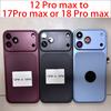 For iPhone DIY Housing Modification Convert Housing 12 Pro Max To 17Pro Max or 18Pro Max With Flex Cable Repair Parts