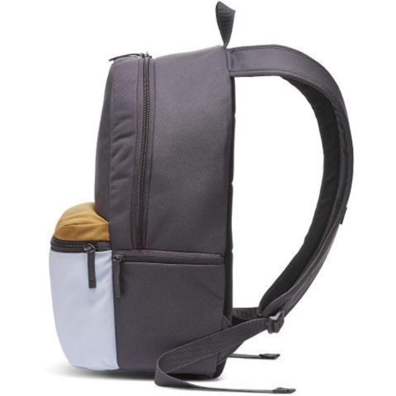 Nike Heritage Polyester Backpack Regular Unisex Lightning Gray & Light Purple Lightweight Casual BA4990-082