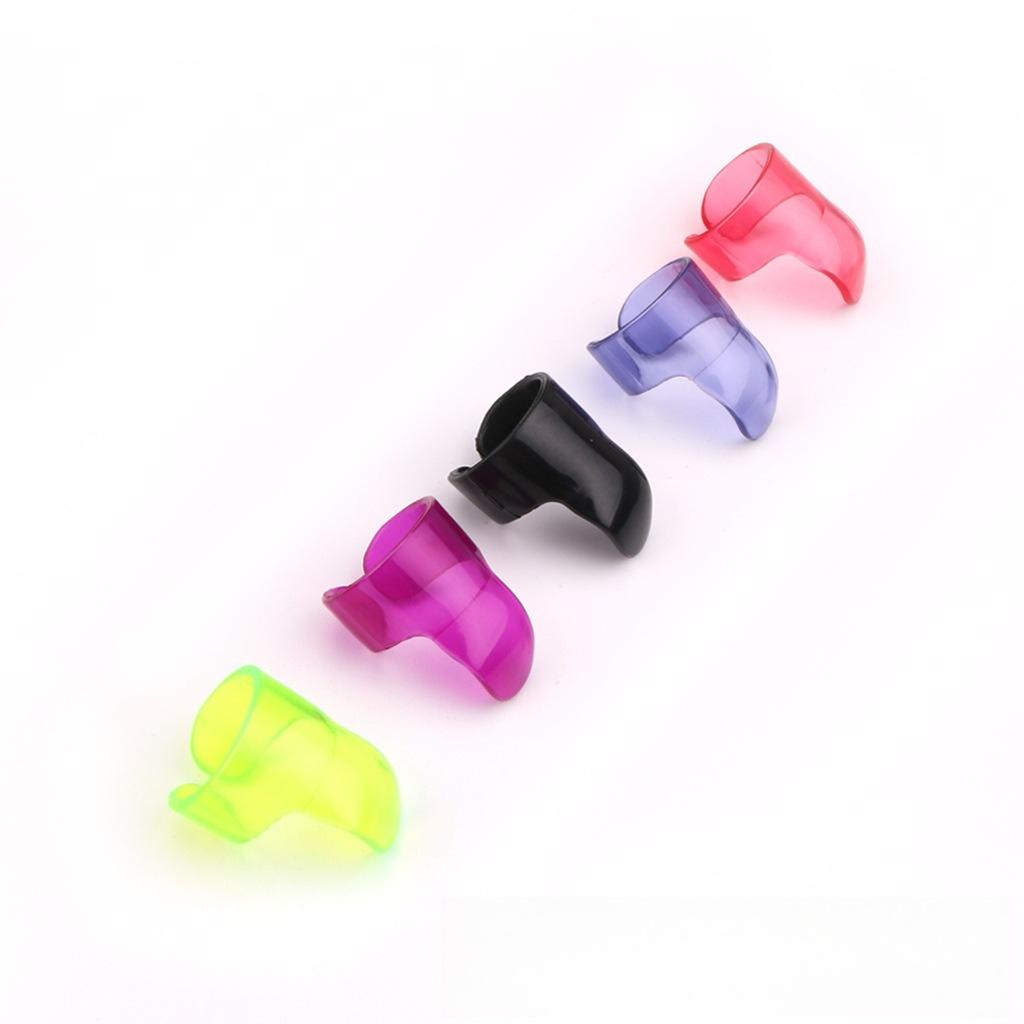 Mini Pick Case Set Celluloid Thumb, Index, and Middle Finger Pick Set Guitar Finger Pick Case