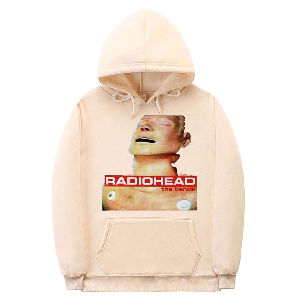 British Rock Band Clothes Radiohead The Bends Album Print Hoodie Unisex Women Vintage Hoodies Unisex Fleece Oversized Hood Sweatshirts