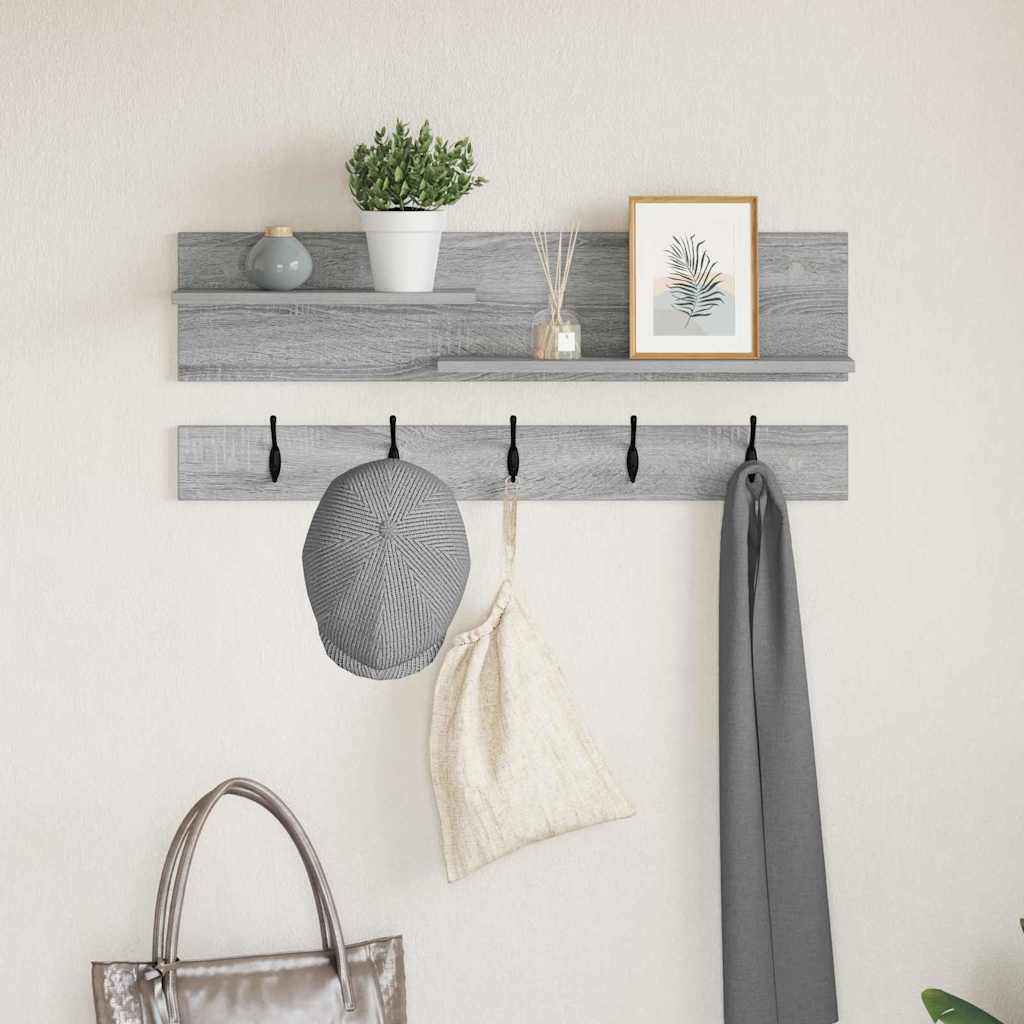 Wall mounted nightstand wall bracket Grey Sonoma