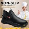 Mens Chef Work Shoes Non-Slip Oil-Resistant Kitchen Footwear Comfortable Restaurant Safety Shoes Waterproof Kitchen Shoes