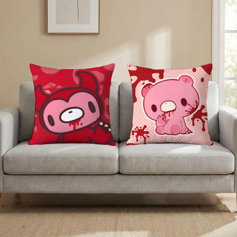 G-Gloomy Bear CARTOON Cushion Cover Multi-Scene Pillow Cover for Home & Car - Reversible, Soft & Durable for Daily Use