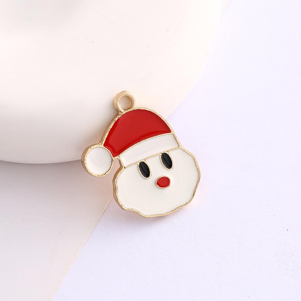 Alloy Drip Cartoon Santa Snowman Bells Diy Bracelet Pendant Pendant Accessories