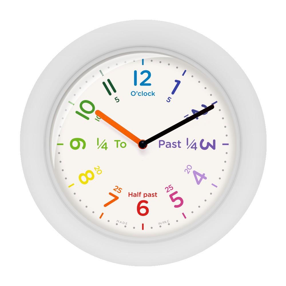 Bedroom Mute Clock Plastic Yellow Modern Wall Clock Creative Gift Children's Cute Living Room Home Decoration Desk Clock