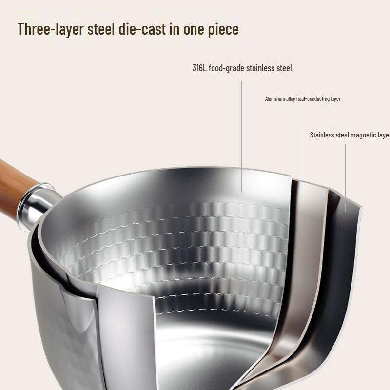 

Kobach 316L Stainless Steel 20cm Yukihira Pot