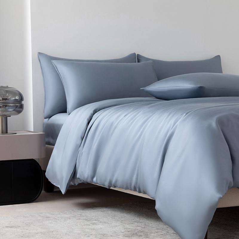 100% Bamboo Duvet Cover and Pillowcase 3Pcs/Set Bedding Sets Solid Color Quilt Cover High End Double Queen Size Comforter Covers