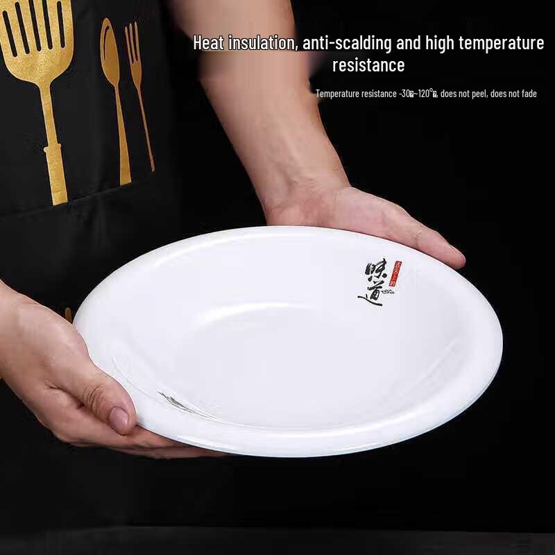 Melamine Deep Round Dinner Plate (10-Pack)