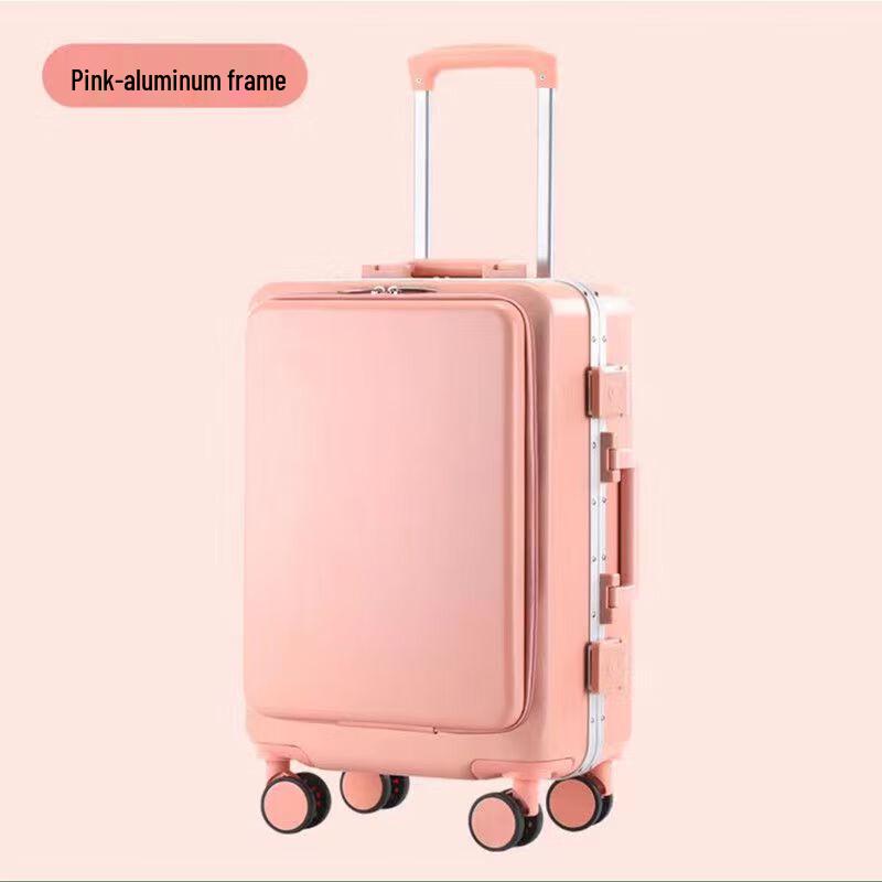 Aluminum Frame Front-Open Travel Suitcase