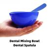 1Set Dental Soft Rubber Bowl, Silicone Bowl, Plaster Mixing Bowl, Plastic Mixing Spatula, Dental Impression Materials