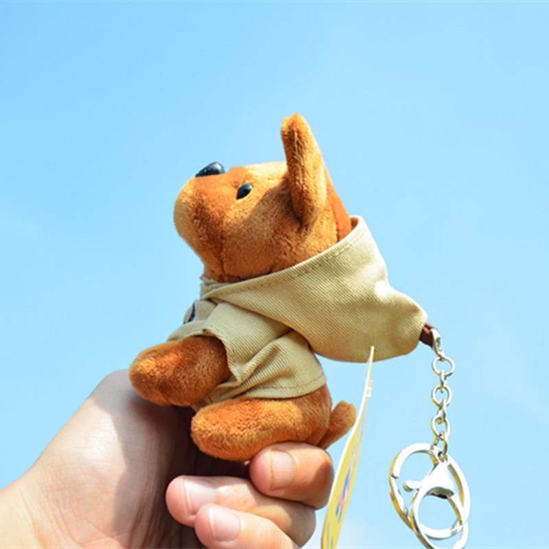 Adorable Plush Toy Miniature Dog Keychain Soft Short Plush Child Gift