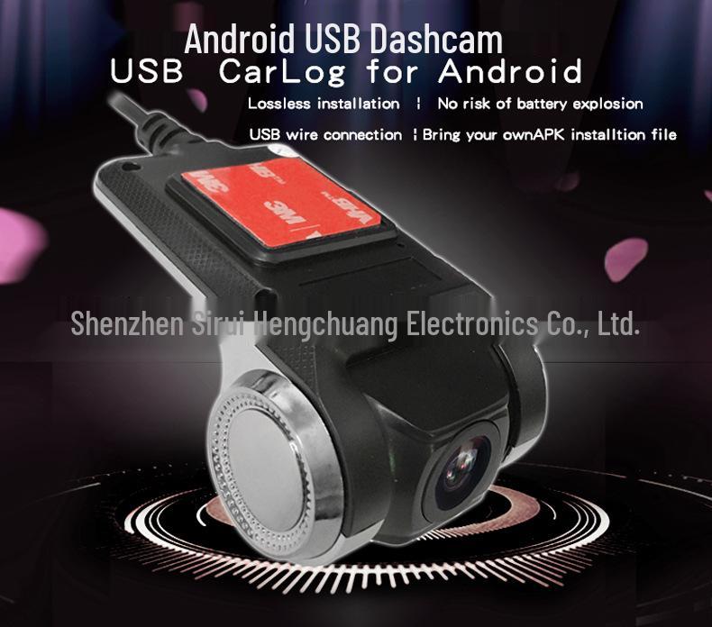 Starlight Night Vision HD USB Dash Cam for Android Navigation with ADAS