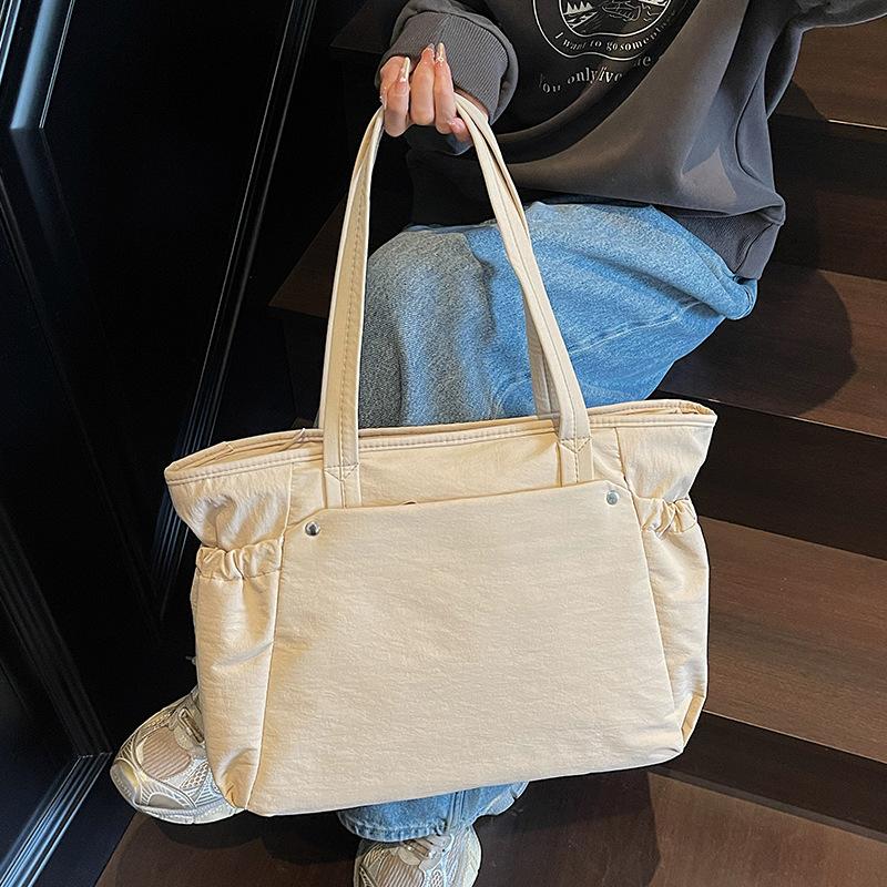 2025 shoulder bag women's new computer bag commuter versatile large-capacity handbag college student class tote bag