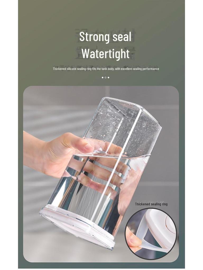 Food-Grade Transparent Plastic Storage Jar - Sealed for Kitchen Snacks & Grains