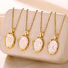 26 Letter Irregular Pendant Ladies 18K Gold-plated Letter Necklace Dating Birthday Gift