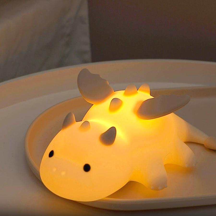 New Dinosaur Lamp Mini Dragon Night Light Magnetic USB Rechargeable Colorful Atmosphere Light Bedside Night Light
